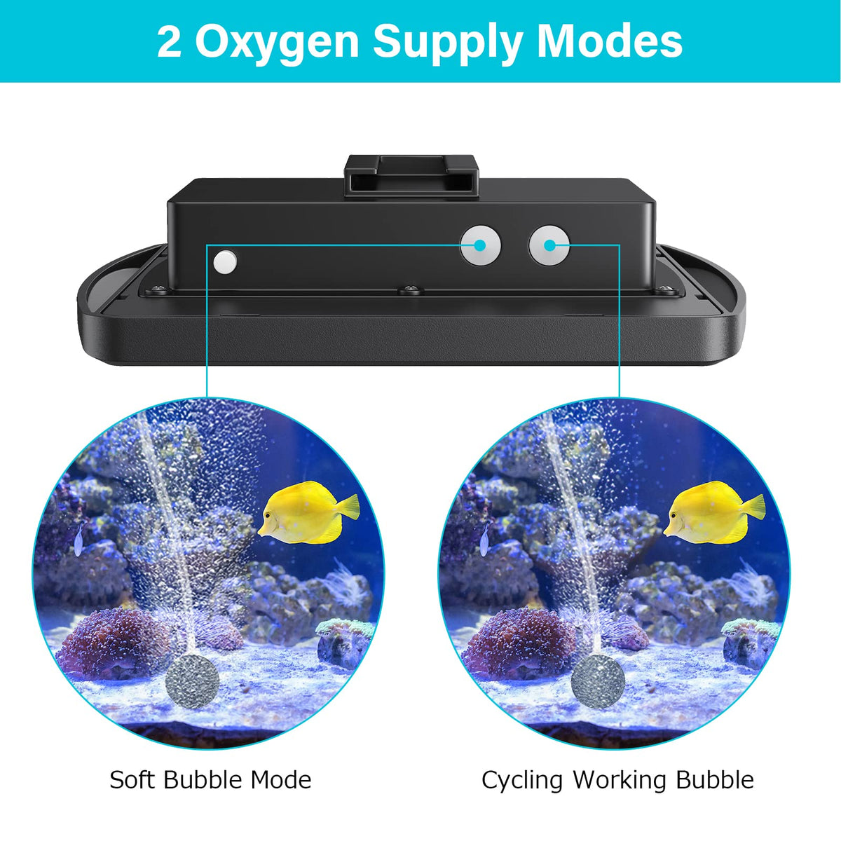 NFESOLAR oxygen pump close up highlighting compact design for small pond setups