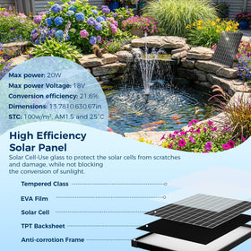NFESOLAR pond filter box with integrated media for clear koi pond water.