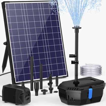 NFESOLAR pond filter fountain shows the 20W unit for an eco-friendly outdoor water feature