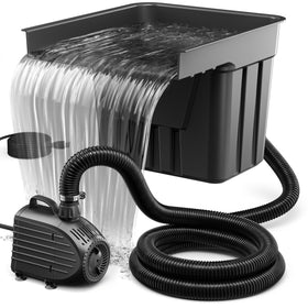 NFESOLAR pond waterfall spillway kit for an easier, soothing water feature.