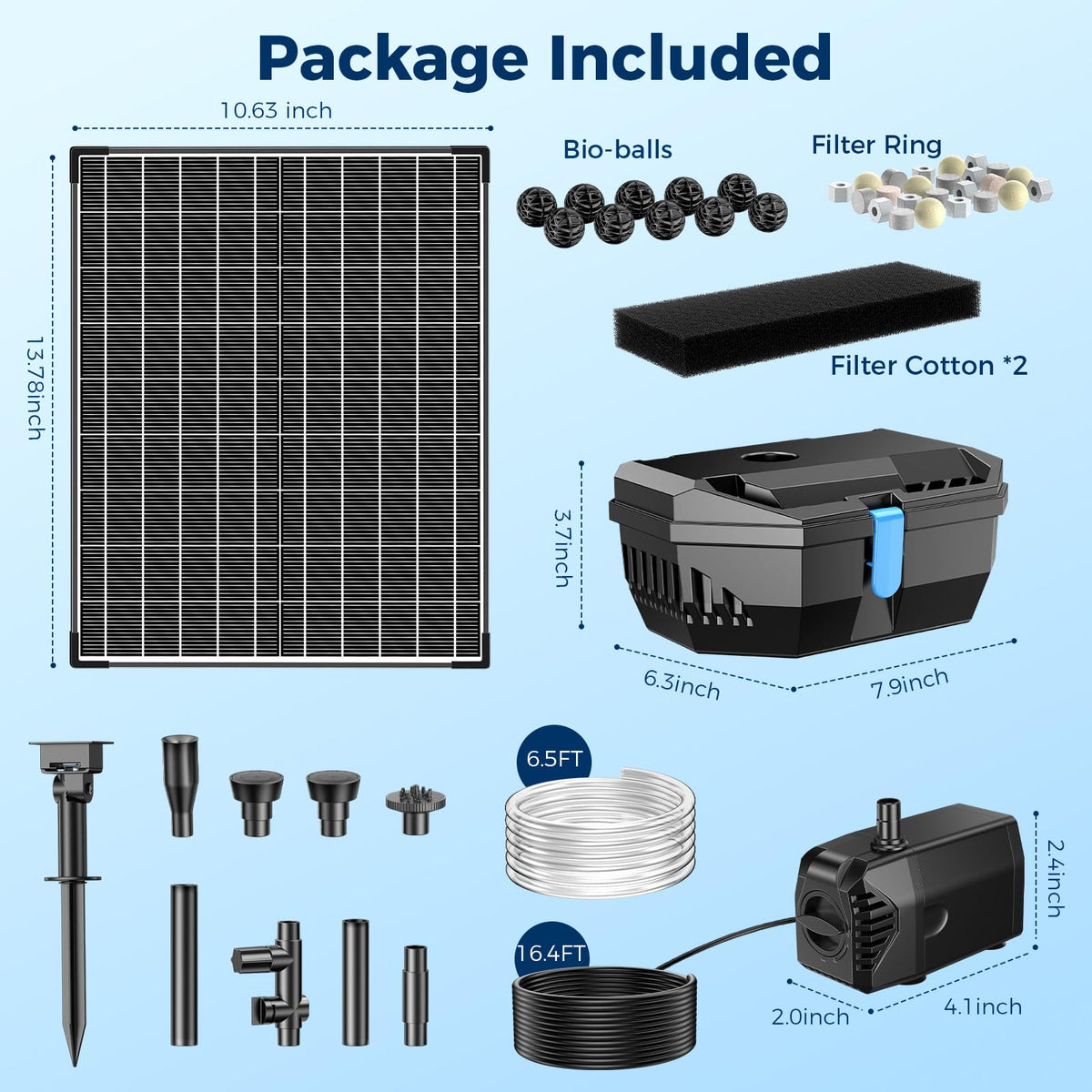 NFESOLAR quick-clean pond kit enables easy maintenance and less downtime.