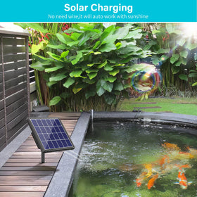 NFESOLAR battery powered aerator enables night time oxygenation