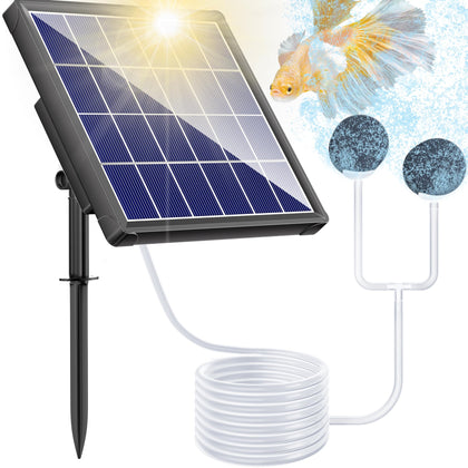 NFESOLAR solar pond aerator panel powering outdoor oxygenation for healthier ponds