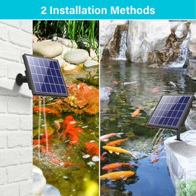 NFESOLAR sun charging setup powers eco friendly pond aeration without wiring