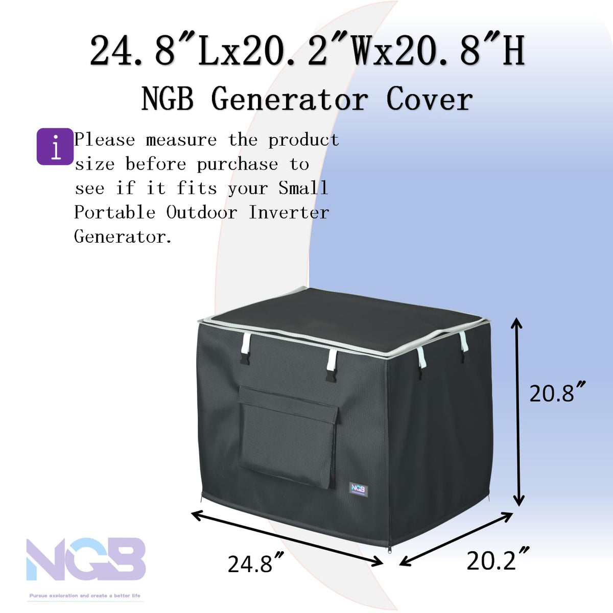 NGB generator cover open access panel for maintenance while running