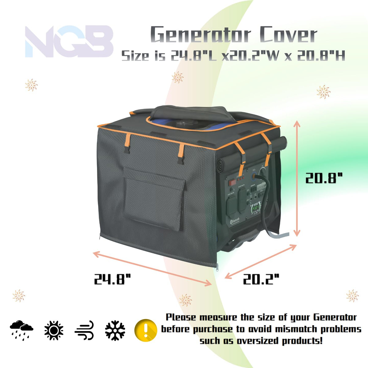 NGB generator cover inner lining guards moisture and wear for longer life