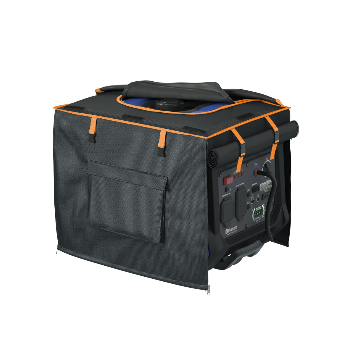NGB generator cover outer shell shields against rain and weather exposure