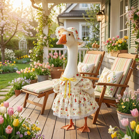Ngdhkd fluffy layered pink design brings summer vibes to the garden.