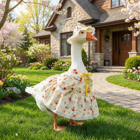 Ngdhkd versatile goose clothing for indoor and outdoor yard decorations.