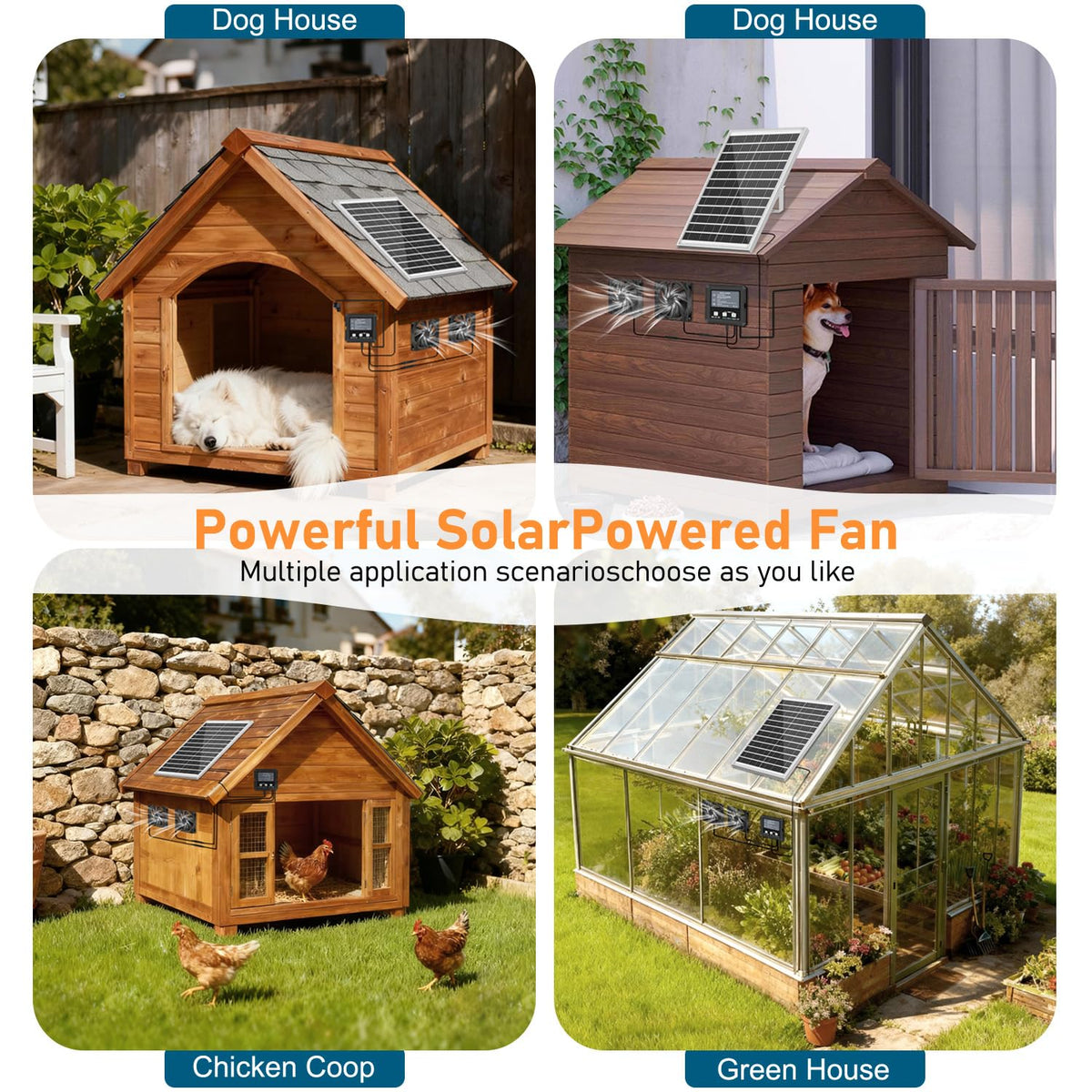NHZOTUD outdoor ventilation solution for greenhouse and shed comfort