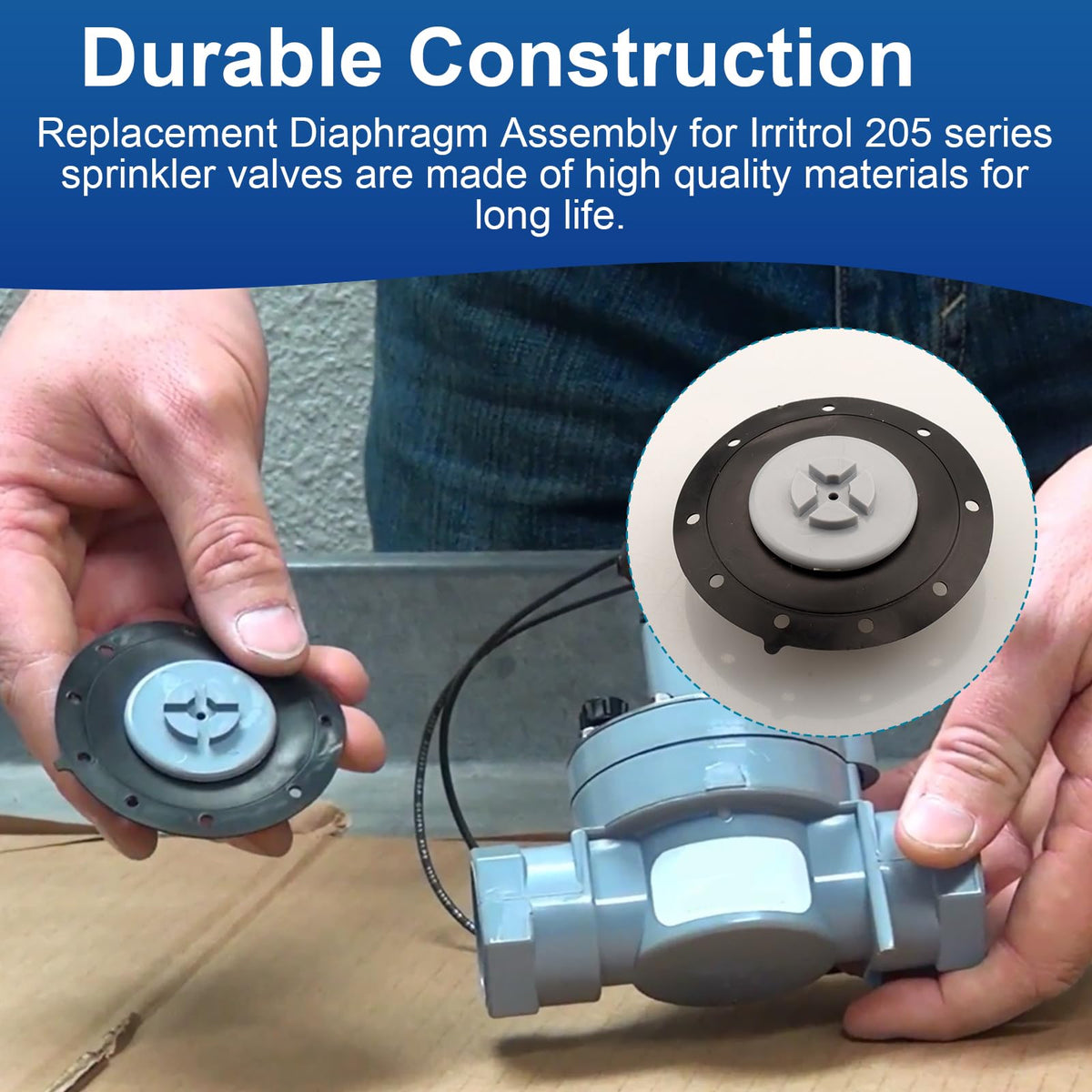 Niahm replacement diaphragm for Irritrol 205-series saves time and cost