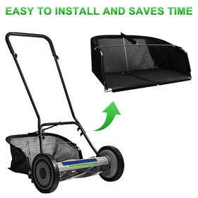 Niahm grass catcher heavy wire frame provides sturdy support