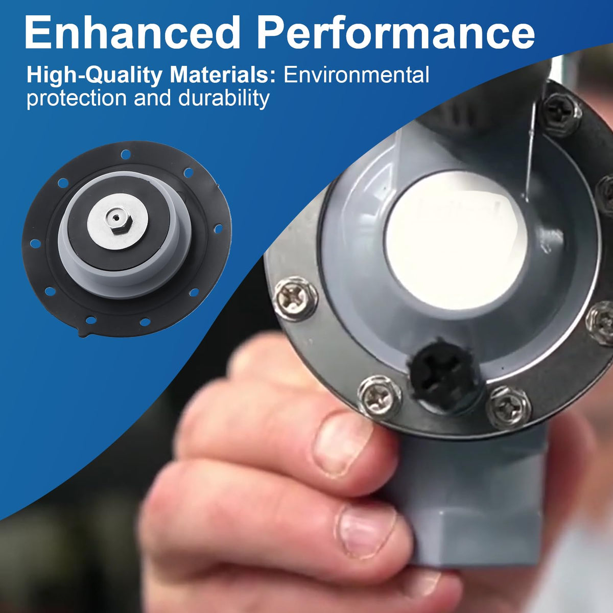 Niahm valve diaphragm close-up highlights durable construction and material quality