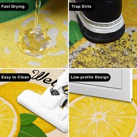 Nialnant lemon doormat ideal for porches and front doors