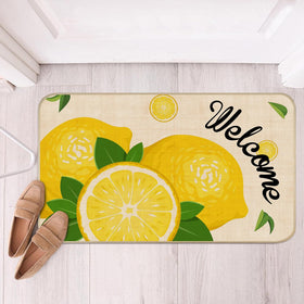Nialnant lemon entrance rug suits indoor layering with other decor