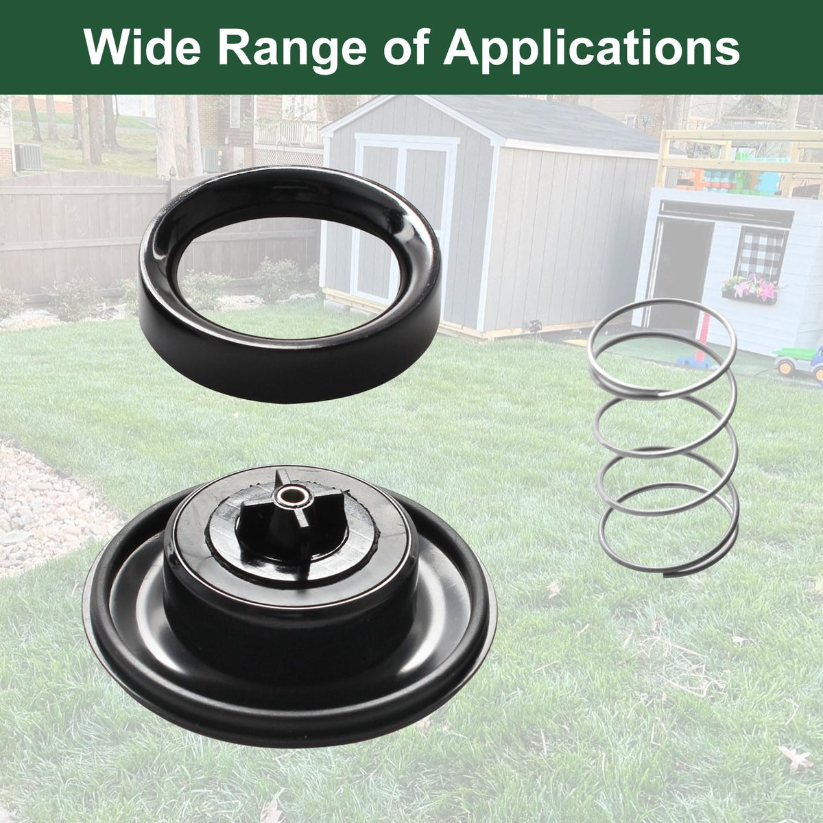 Niahm installation-ready diaphragm for quick irrigation upgrades.