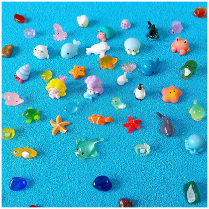 NIBERDA ocean mini resin dolphins for tiny fairy gardens and micro aquariums.