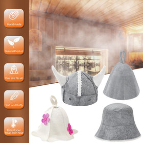 Nicalas unisex sauna hat design fits most users with thoughtful detailing.