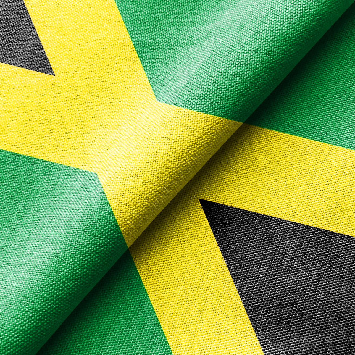 NicceMart Jamaica flag with double-stitched edges for stronger tear resistance