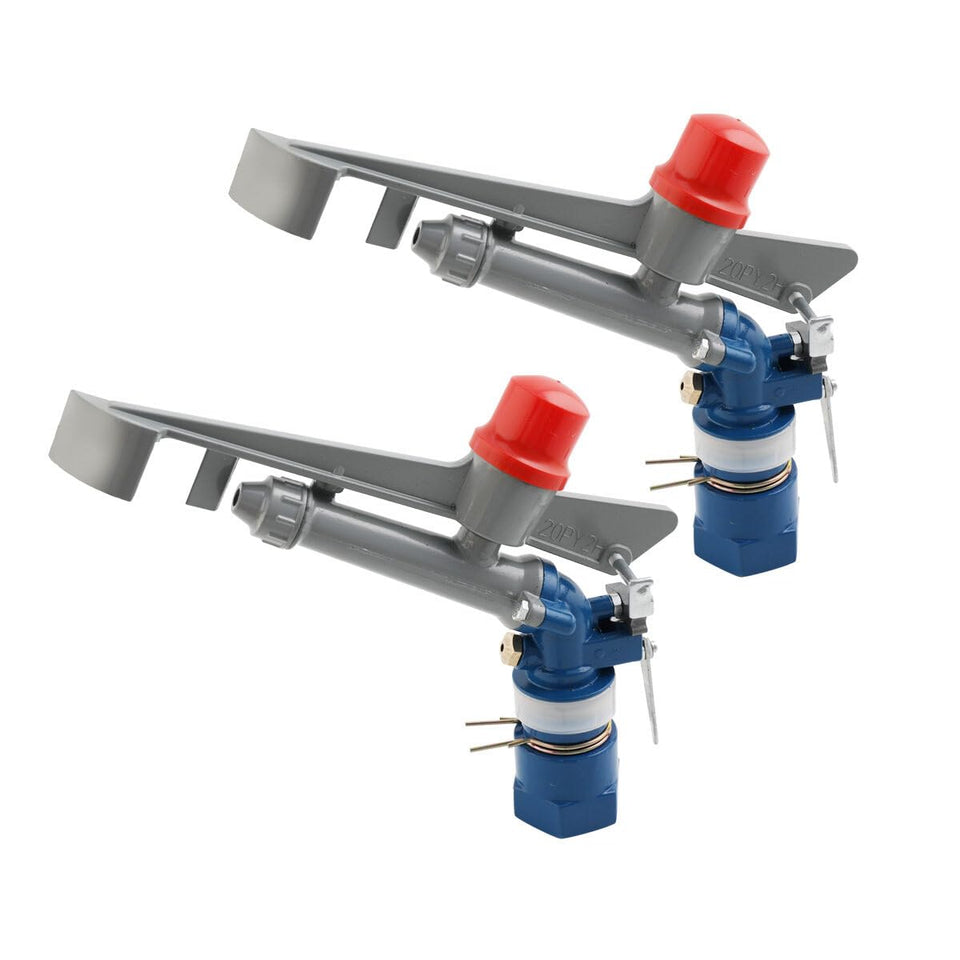 NICCOO 1.0-inch irrigation sprinkler offering 360-degree coverage for farm irrigation.