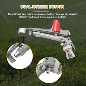 NICCOO adjustable nozzle angle and rotation for customized watering patterns.