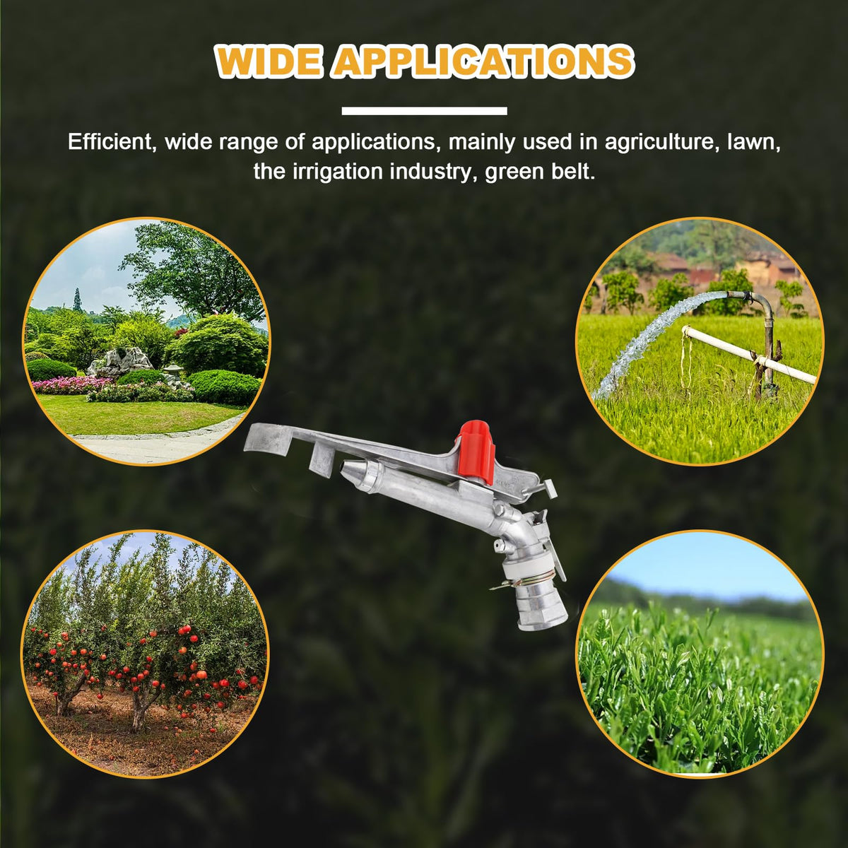 NICCOO adjustable rotate nozzle enables full 360-degree coverage