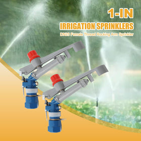 NICCOO adjustable spray nozzle allows 360-degree tilt for precise watering around crops.