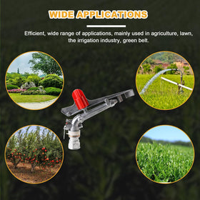 NICCOO pack of 2 sprinklers enables large-area irrigation.