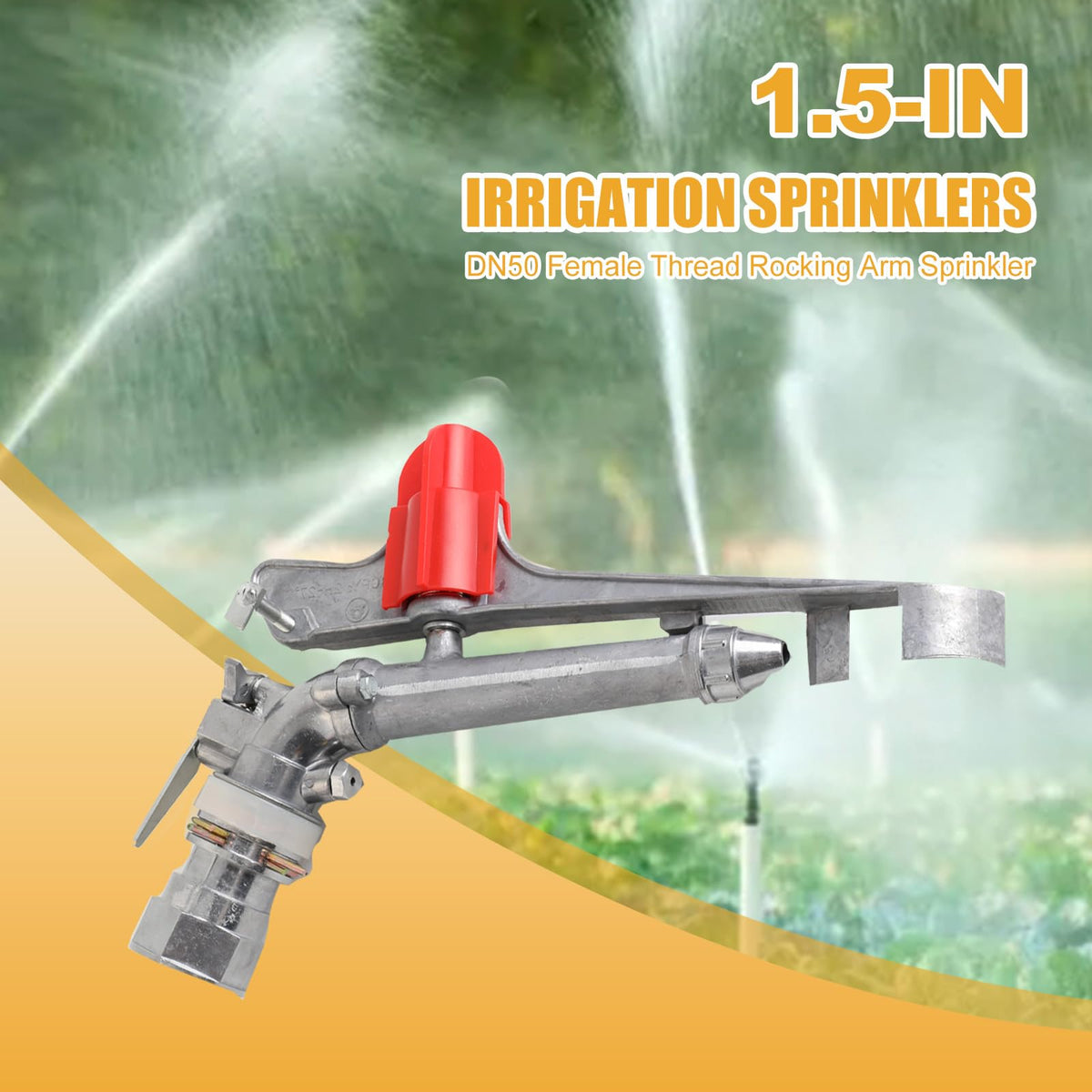 NICCOO zinc alloy sprinkler highlights durable construction for long service life.