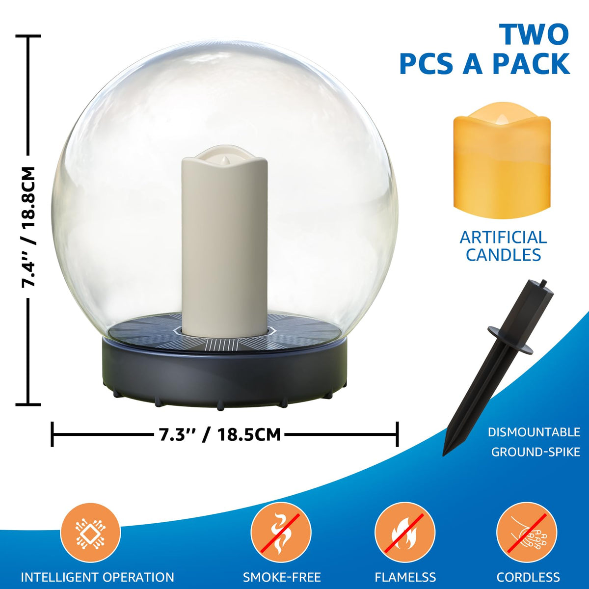 NiceBuy solar lamp for weddings and camping adds subtle glow