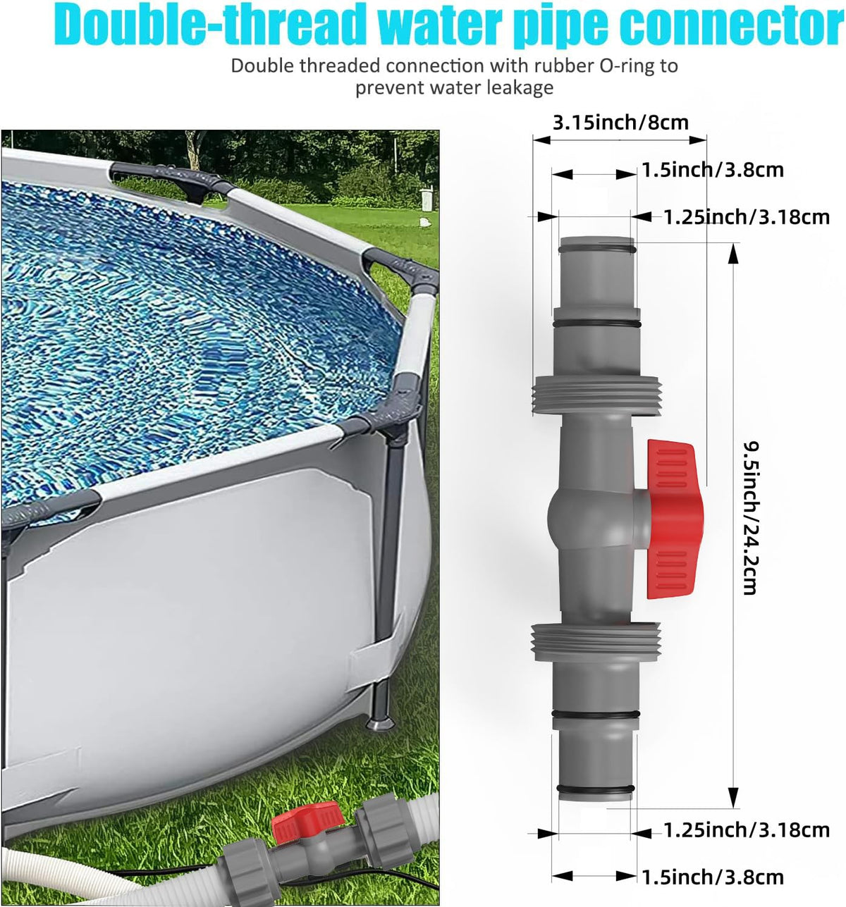 NICENICY durable plastic material close-up highlights long-lasting pool accessory
