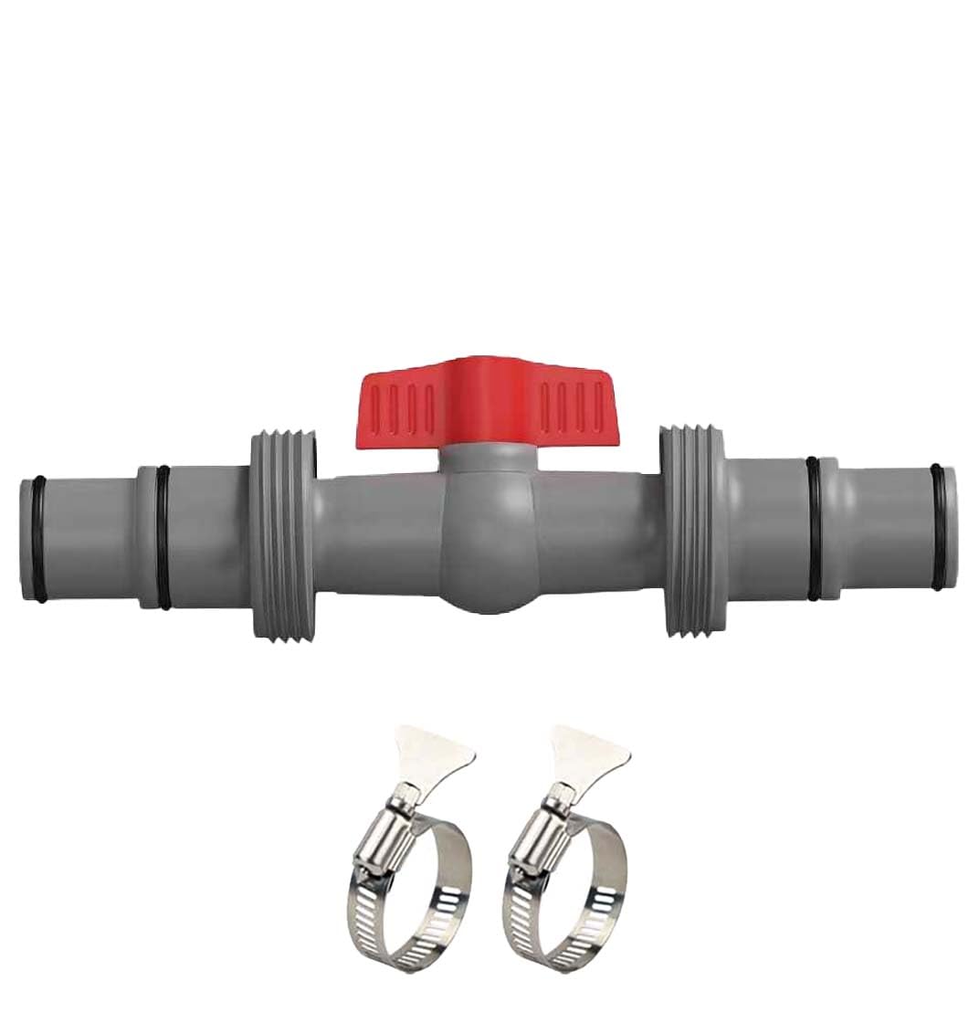 NICENICY pool hose connector valve close-up showing a secure seal