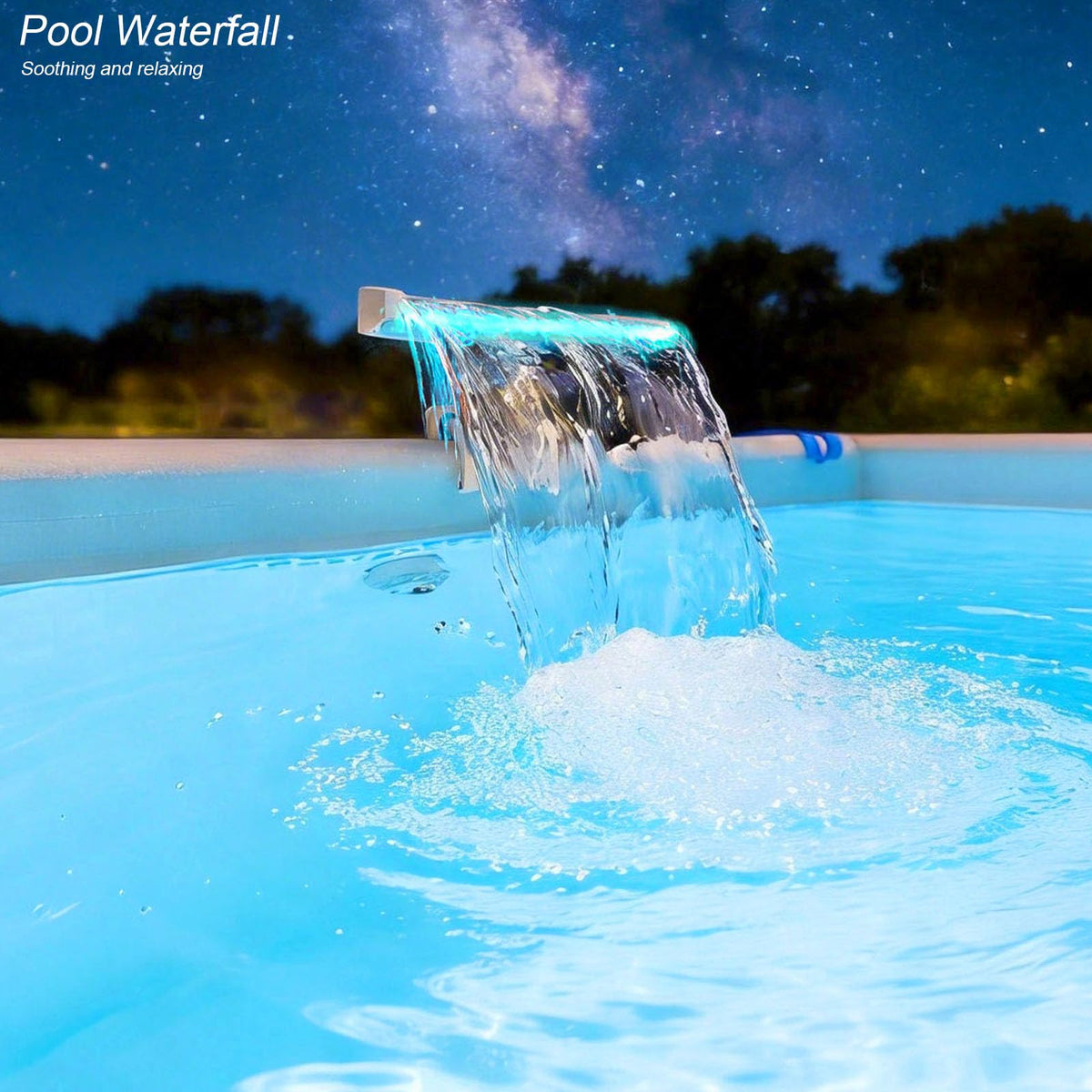 NICENICY relaxing waterfall adds soothing sound and visual appeal.