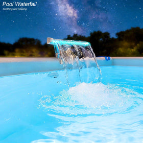 NICENICY relaxing waterfall adds soothing sound and visual appeal.