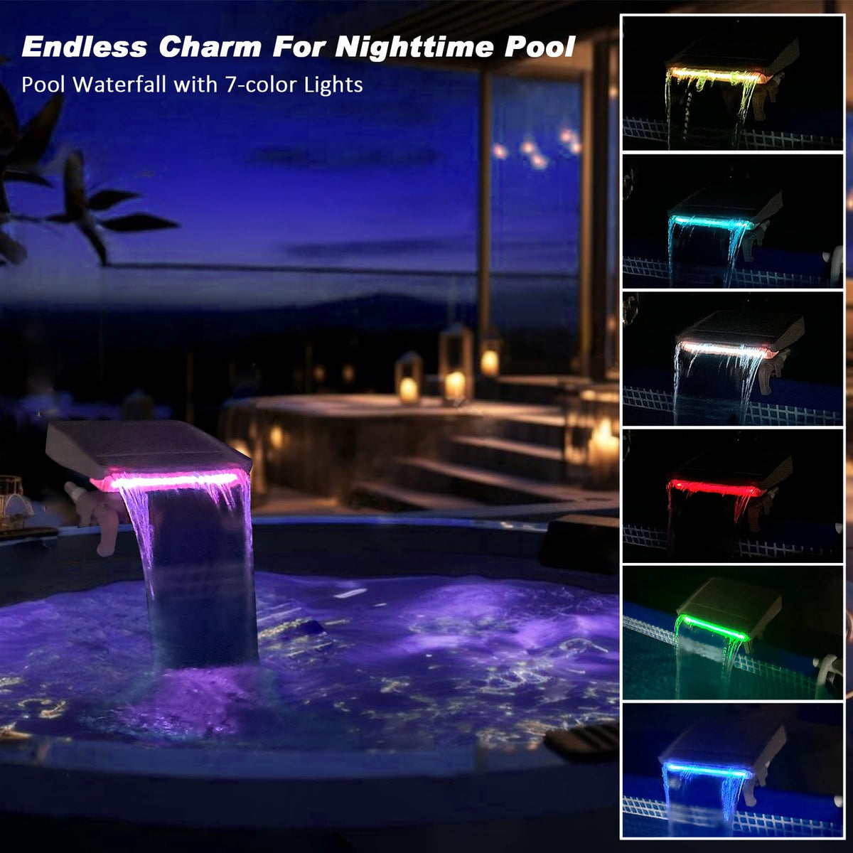 NICENICY waterfall connects to your hose for easy water flow and enjoyment.