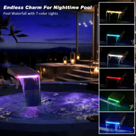 NICENICY waterfall connects to your hose for easy water flow and enjoyment.
