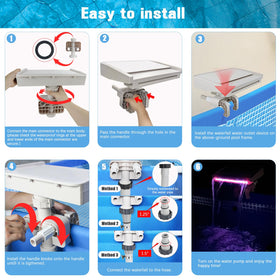 NICENICY power options let you run the fountain with a filter pump or tap.