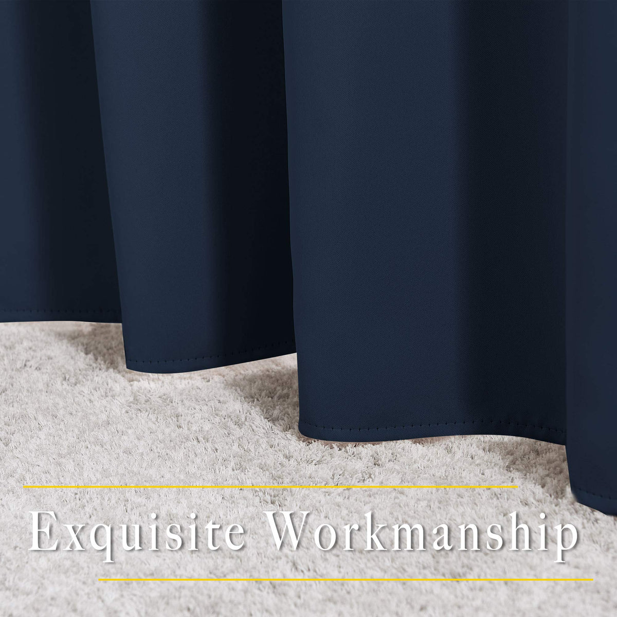 NICETOWN blackout curtains block sunlight, preserving furniture from fading and reducing glare