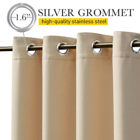 NICETOWN rustproof grommets and back tab provide durable rod mounting