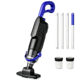 Nichro cordless handheld pool vacuum battery indicator shows remaining power for planning