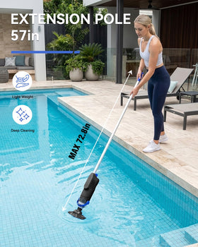 Nichro cordless vacuum with dual cleaning heads for versatile surfaces