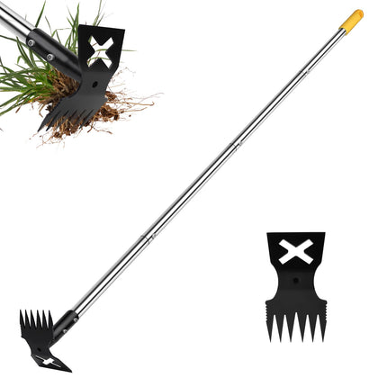 NICOFPHY weed puller with long handle reaching 60 inches for easy weeding