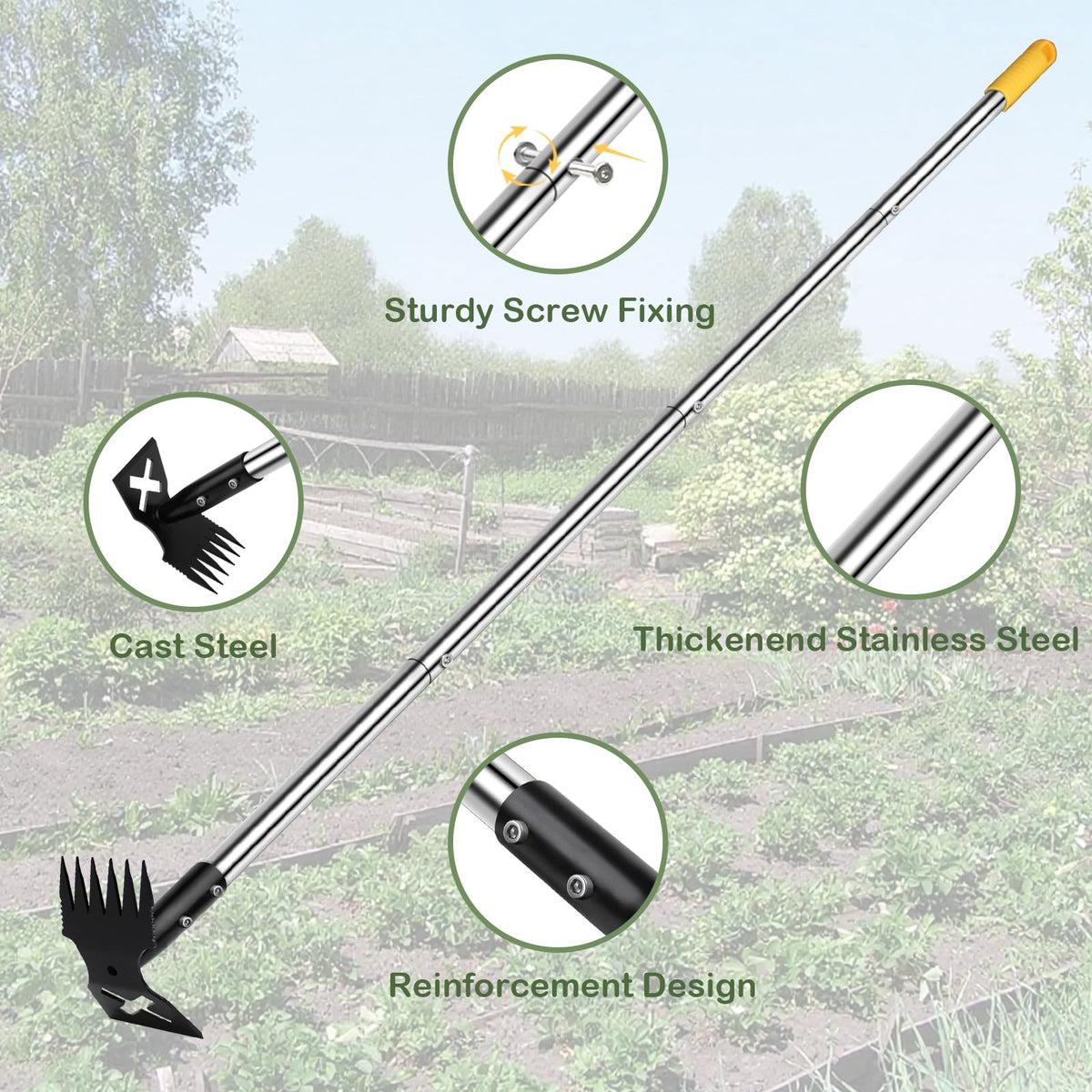 NICOFPHY yard and garden tool suitable for patio and lawn tasks
