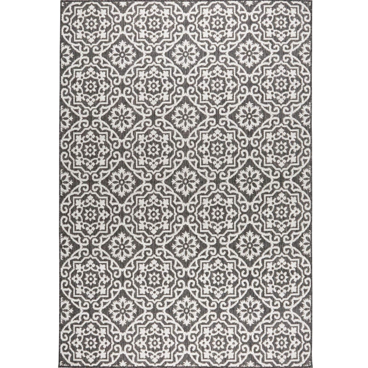 Nicole Miller New York Patio Country Danica rug with floral accents brightens decks.