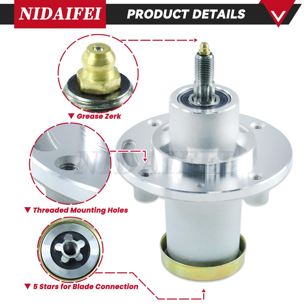 Threaded bolts and precise threads enable easy, secure mounting