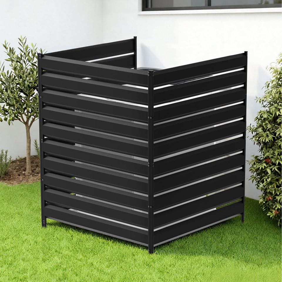 Nidouillet 3-panel air conditioner fence assembly for versatile privacy.