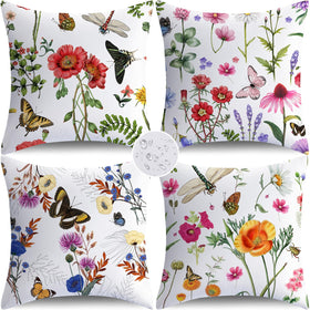 NIGHTWISH outdoor pillow cover 18x18 with waterproof floral print for patio
