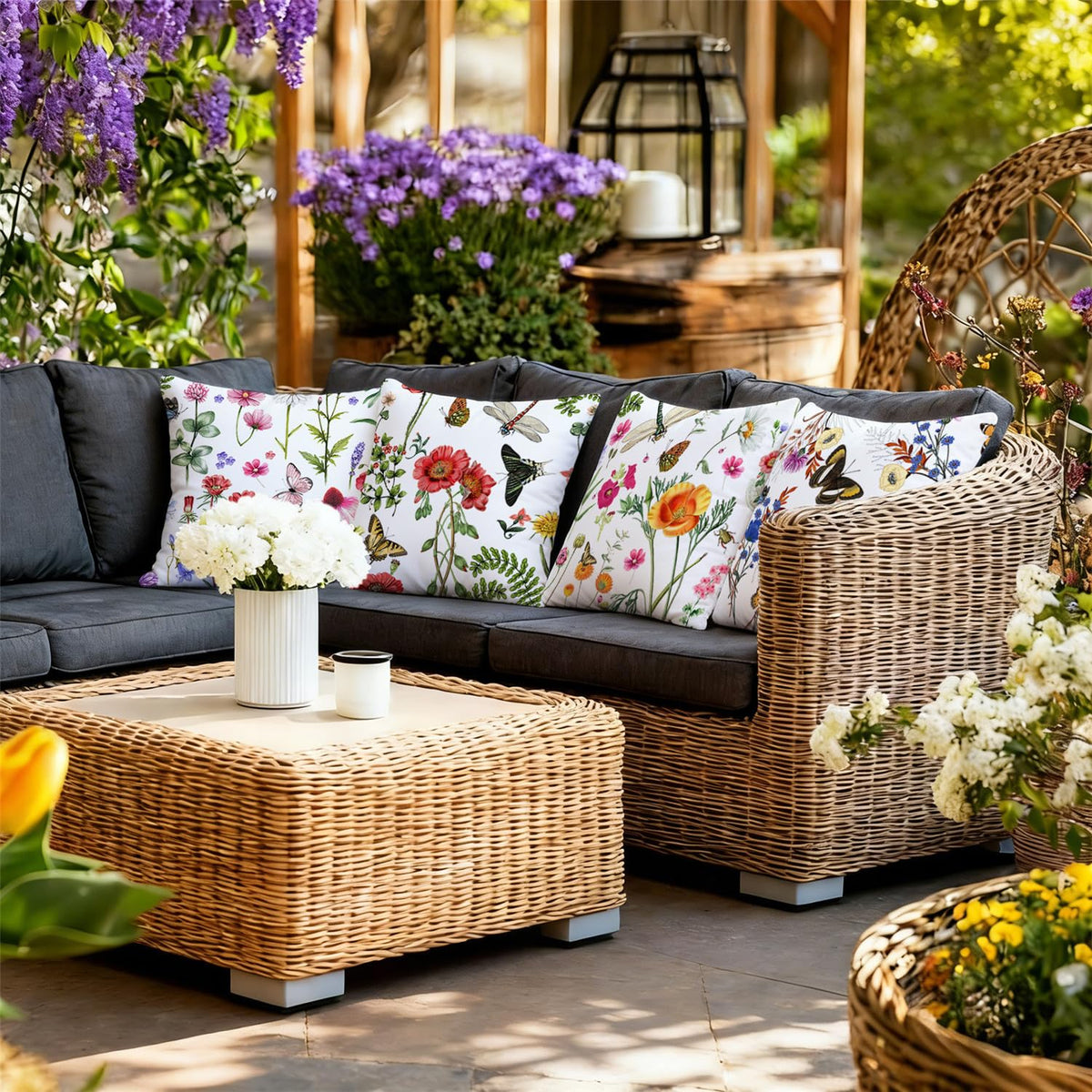 NIGHTWISH weatherproof cushion cover for poolside and garden