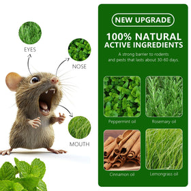 Nihasker rodent repellent pills in mesh bag for storage areas.