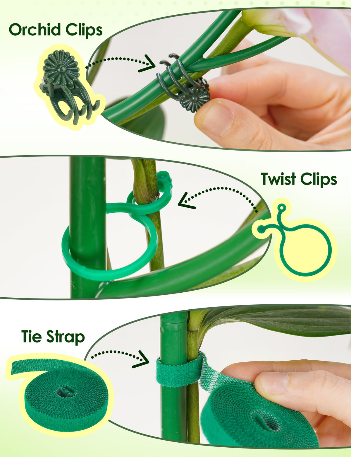 NiHome UV-resistant plastic stakes resist fading for long-lasting garden use